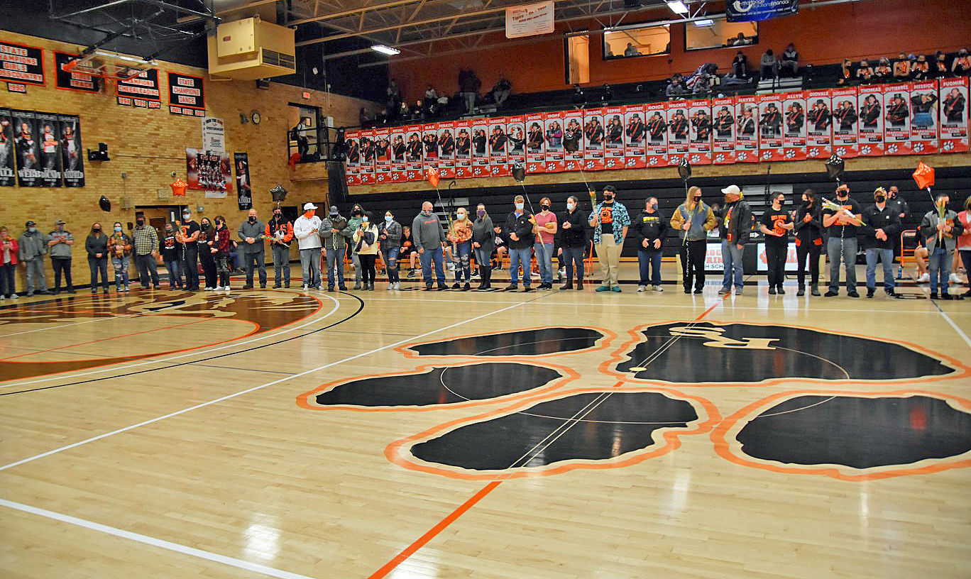 RSHS pep band seniors group